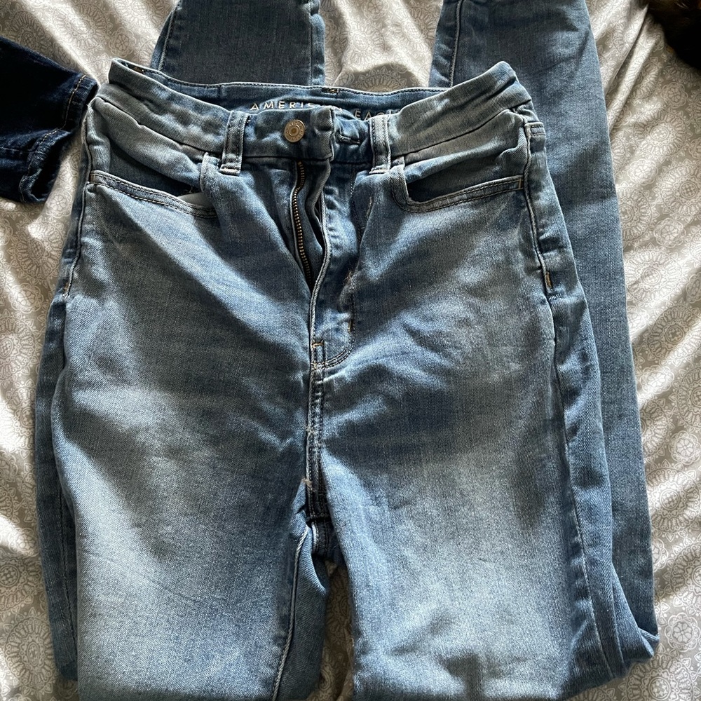 American eagle super high waisted jeans